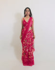 Chhupa Rustam Coral Saree