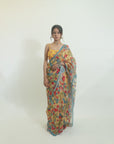 Yin Yang Kalamkari Saree