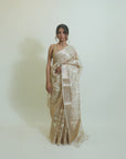 Resham Ki Khushboo Golden Saree