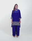 Purple Pataka Plazzo Suit