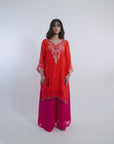 Orange Sunset Organza Suit