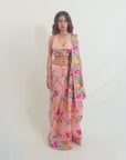 Pehli Paheli Peach Saree