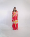 Saffron Shabnam Orange Saree