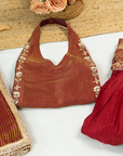 Red Rust Gharara Suit