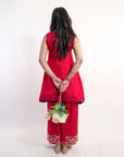 Mastani Magenta Silk Suit