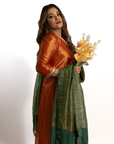 Spicy Side Up Rust Kurta Set