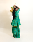 Drama in Green Anarkali Suit