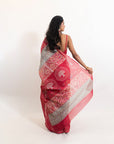 Chhupa Rustam Coral Saree